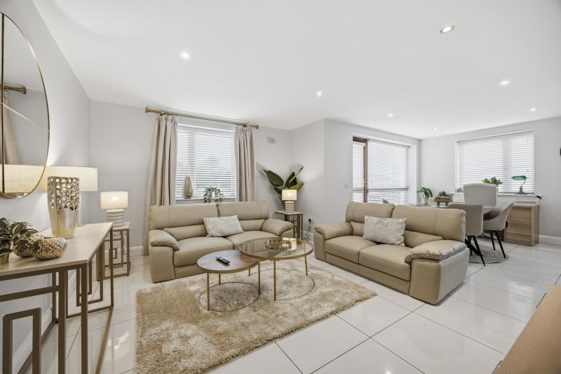 Living room, Luxury Two Bedroom Apartment In Ashbourne