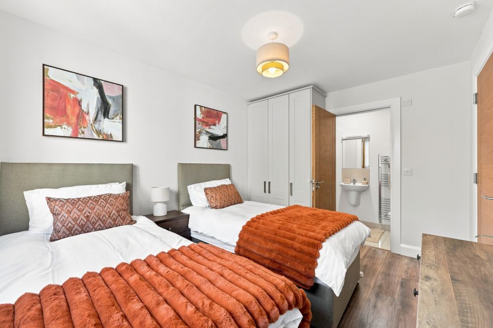 Second bedroom, Newly Decorated 2 Bed Apartment In Ashbourne