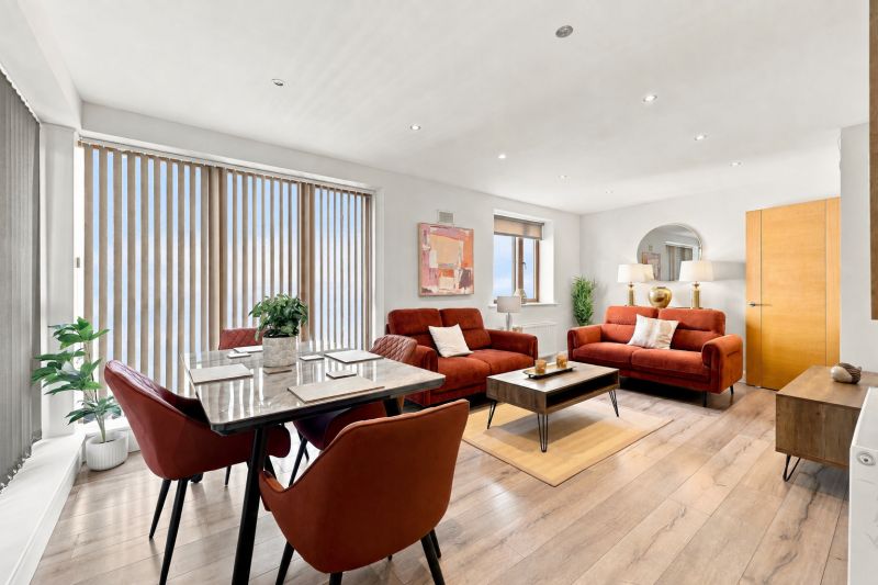 Living room, Newly Decorated 2 Bed Apartment In Ashbourne