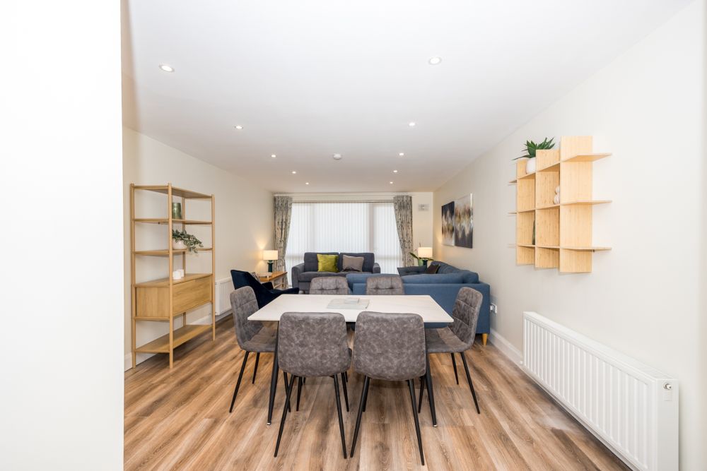 Dining area, Elegant Two Bedroom Apartment On Ground Floor