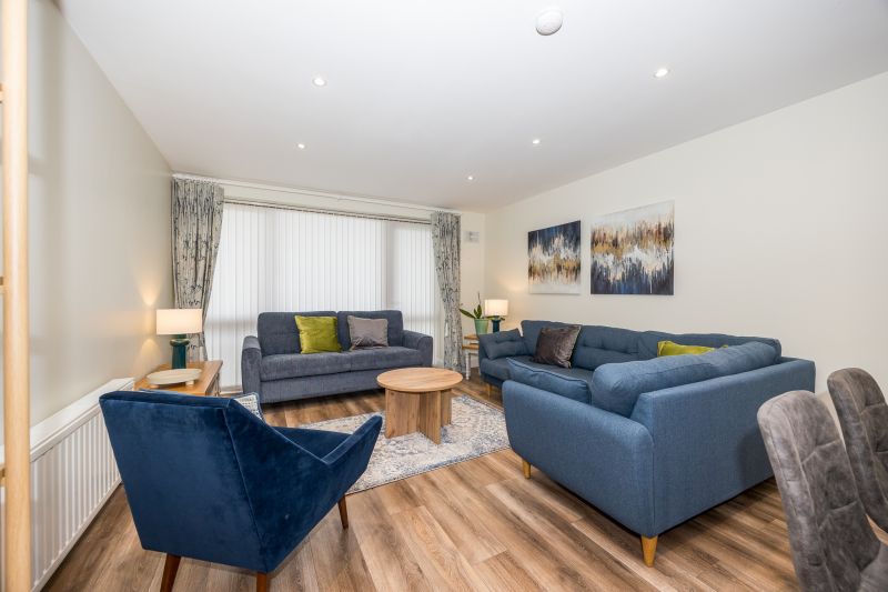 Living room, Elegant Two Bedroom Apartment On Ground Floor