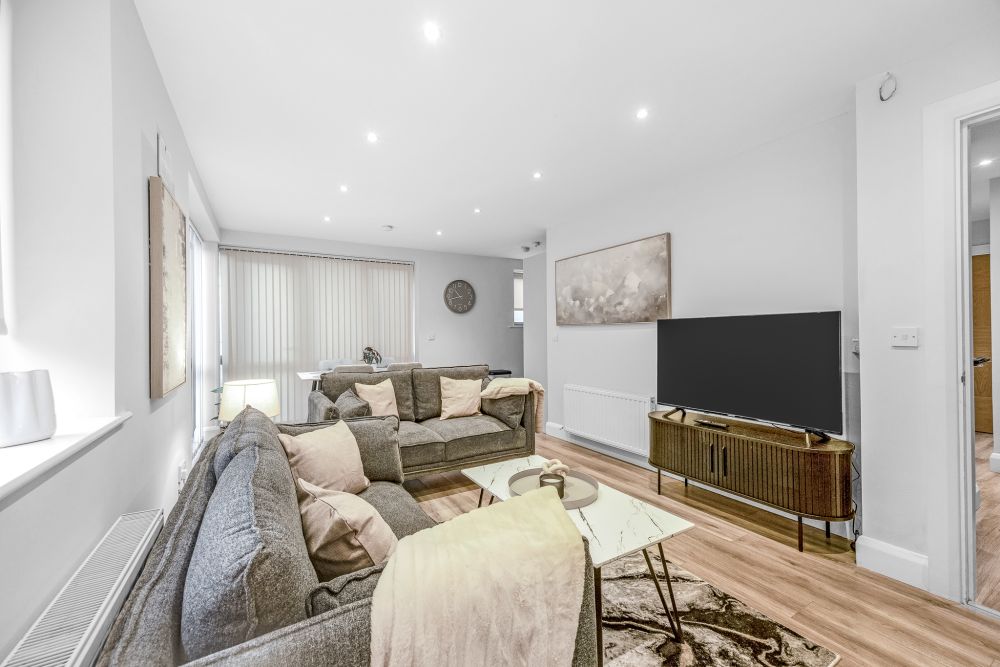 Living room, Cosy 2 Bedroom Apartment On Ground Floor