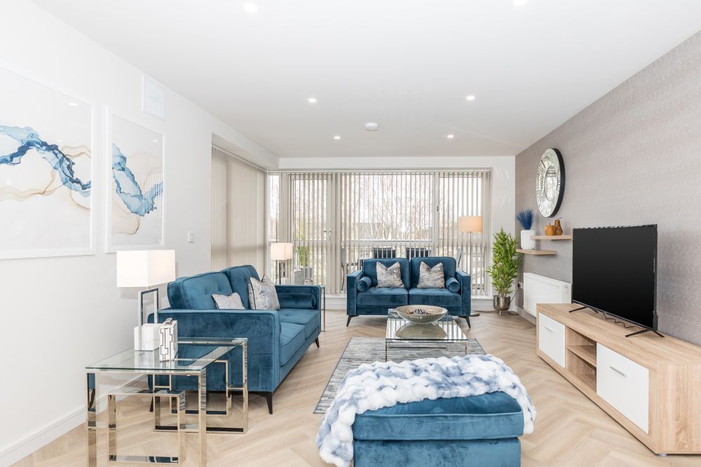 Living room, New Three Bedroom Apt Ashbourne